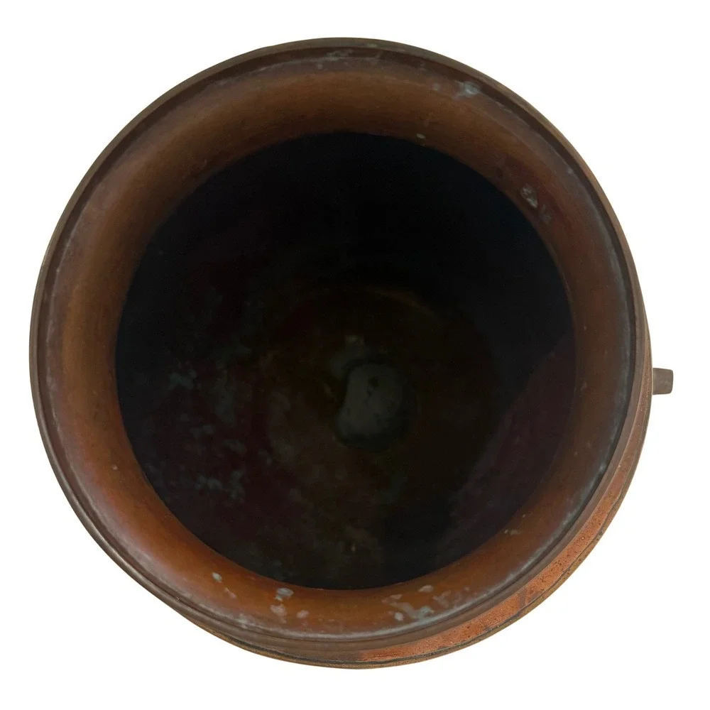 Vtg Bronze Copper Vessel Urn Pot 7